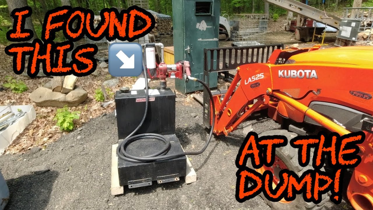 #377 Fixing a Diesel Transfer Tank I Found at the Dump: Firewood Yard Fuel Solution