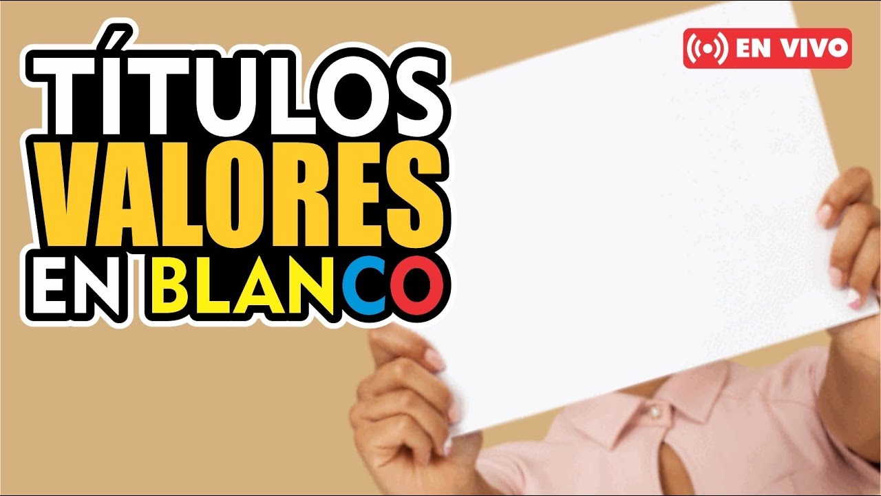 COBRO DE TÍTULOS VALORES EN BLANCO [ LETRAS - PAGARÉ ] DEUDAS