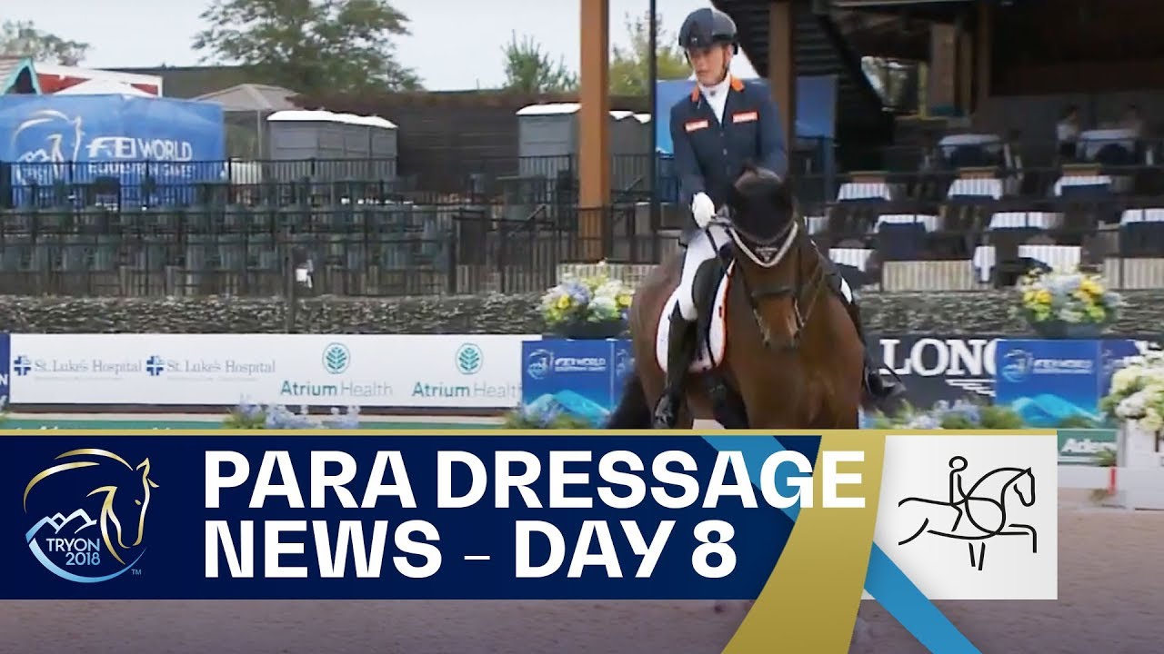 Rixt van der Horst beats Natasha Baker | Para Dressage | Day 8 | FEI World Equestrian Games 2018