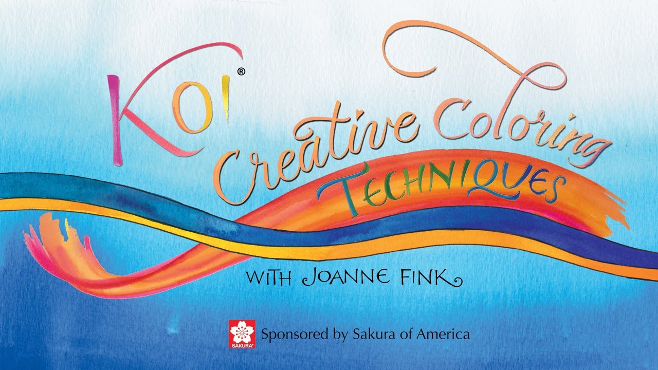 Koi Watercolor Creative Coloring Techniques with Joanne Fink of Zenspirations