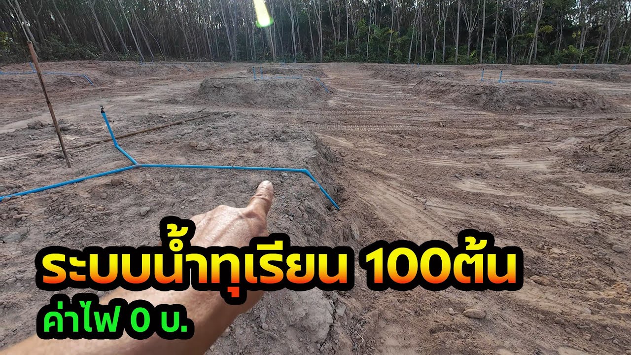 ระบบน้ำสวนทุเรียนยุคใหม่ 100 ต้น ค่าไฟ0บ.