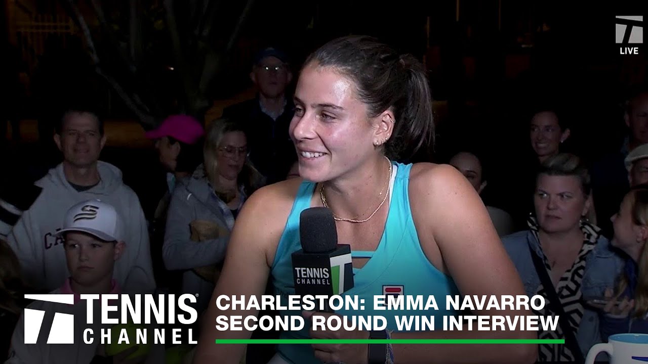 Emma Navarro Credits Dad Ben For Her Mindset | Charleston Second Round