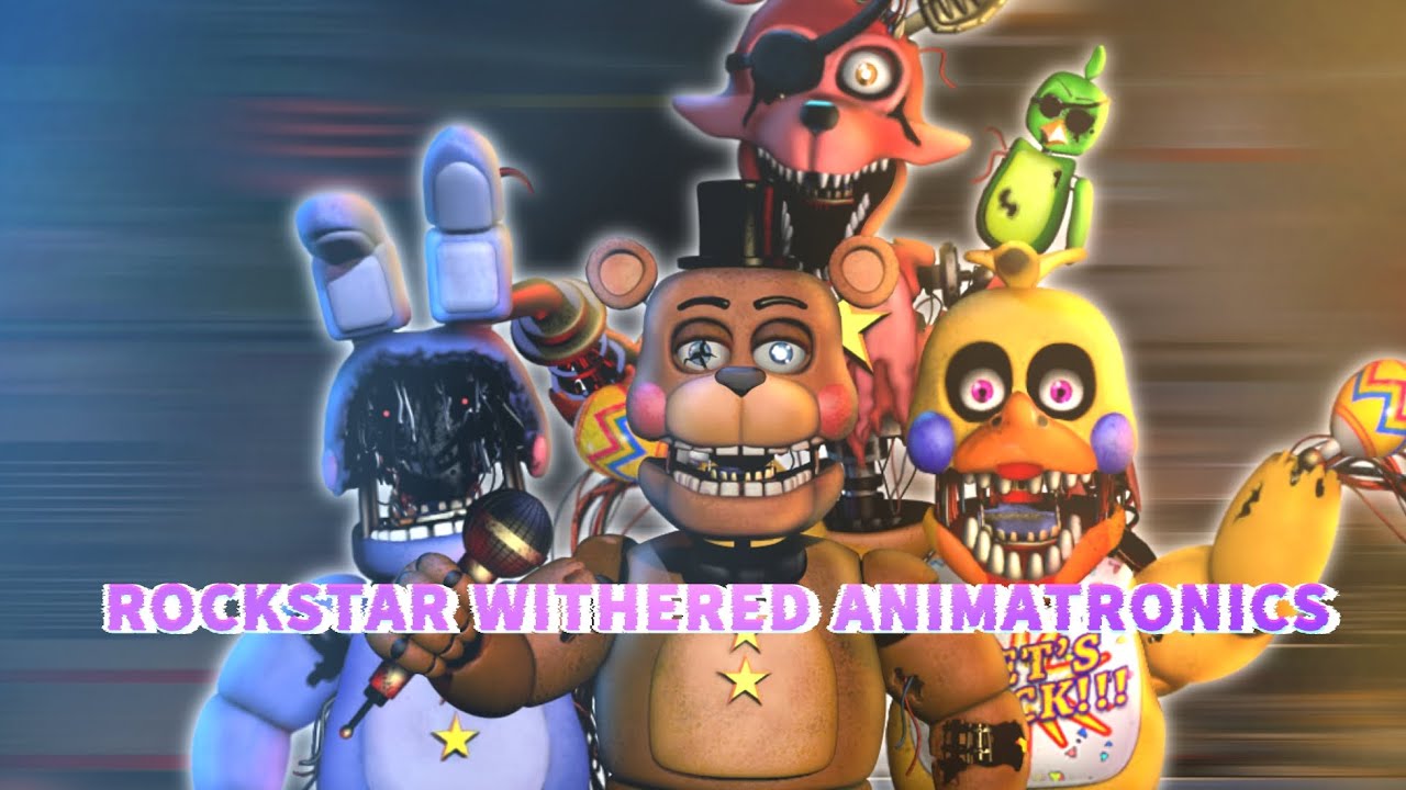 Fnaf Speed Edit] Rockstar Withered Animatronics [Fnaf 2]