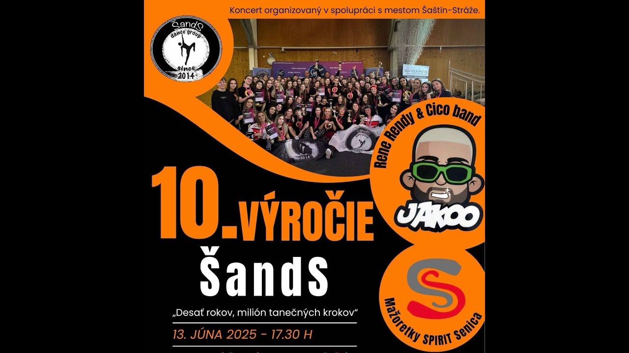 10. výročie založenia tanečnej skupiny ŠandS