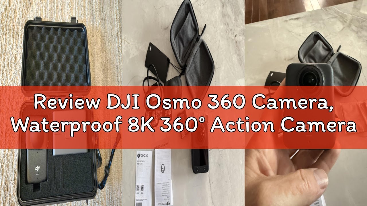 Review DJI Osmo 360 Camera, Waterproof 8K 360° Action Camera with 1-Inch 360° Imaging, Extended Batt