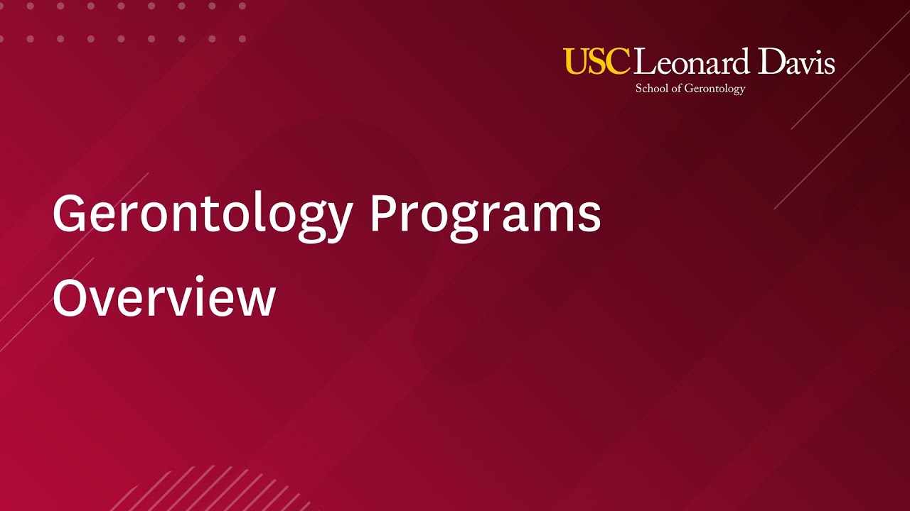 Gerontology Programs Overview