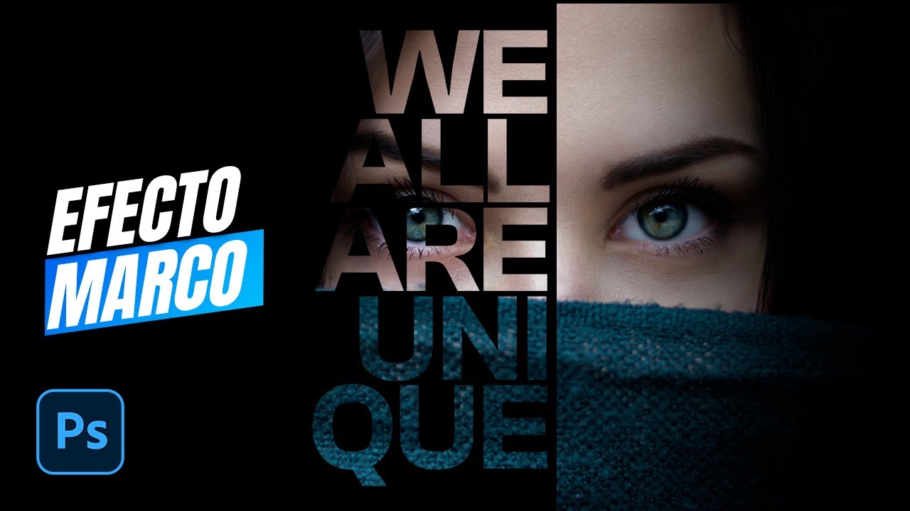 🟢 Efecto de Texto | Marco  - Tutorial Photoshop
