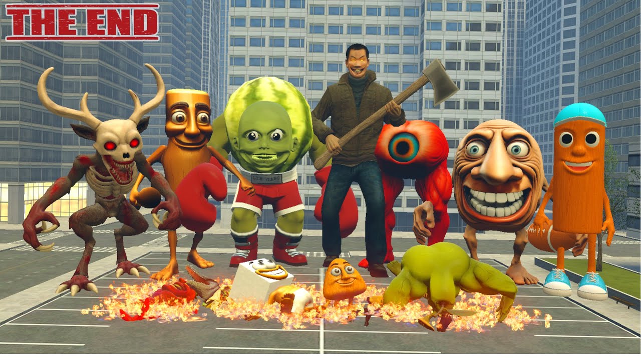 Destroy All The Monster Lin Gang Melon Horror That Have Caused Chao Throughout The City in Gmod!