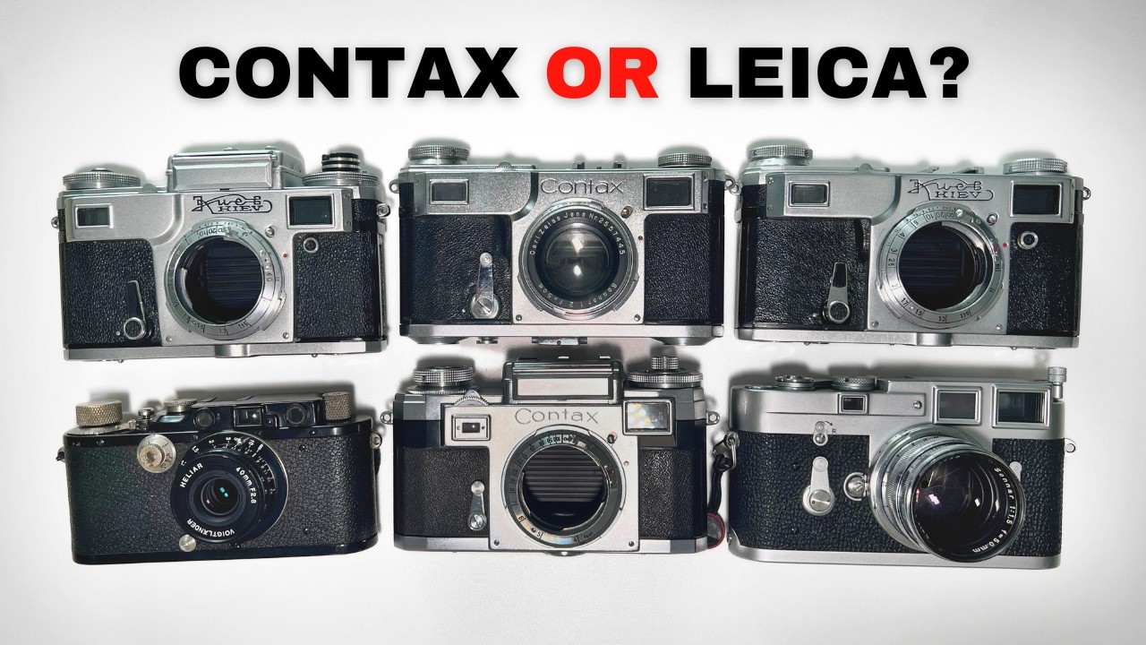 🟡 CONTAX vs LEICA Film Cameras (Contax II 