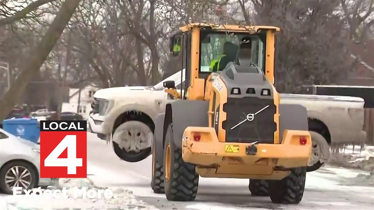 Water main break in Dearborn Heights turn vehicles into ‘car-cicles’