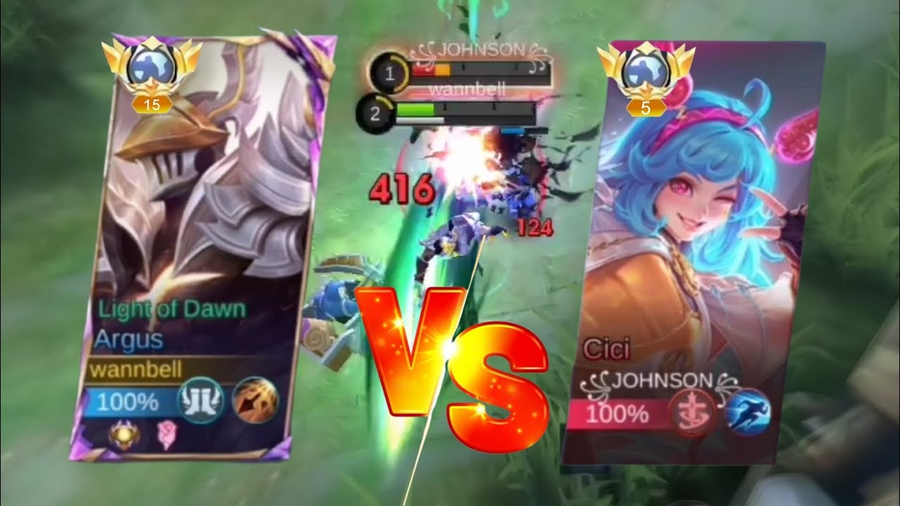 ARGUS VS CICI NEW HERO MLBB