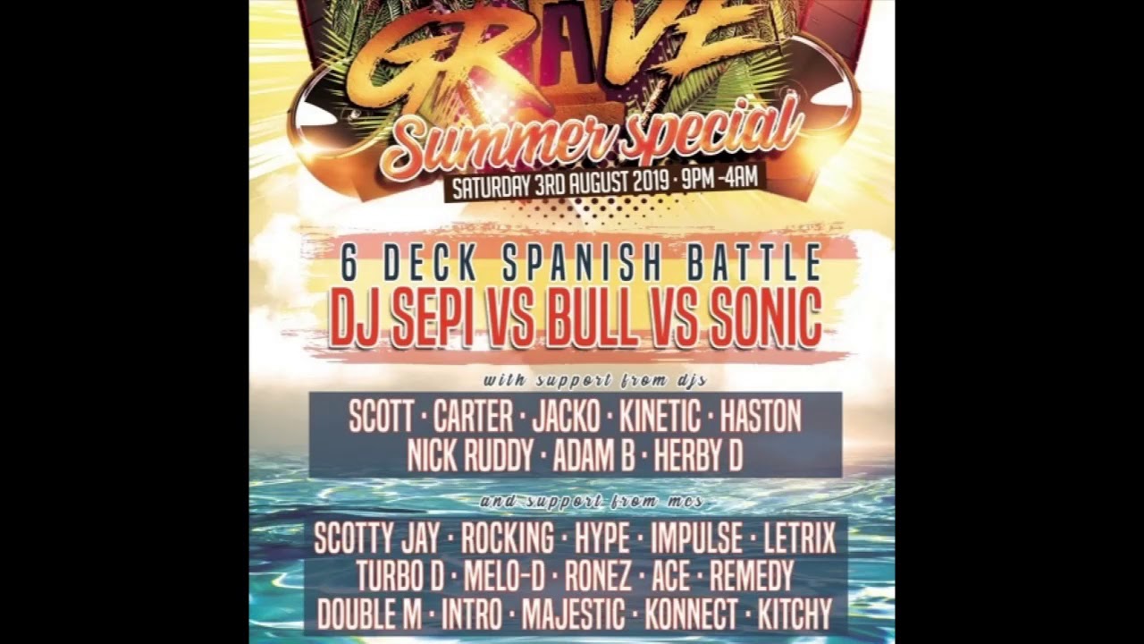 Rave To The Grave 3rd August 2019 - Dj Movin Mc Scotty Jay Mc Impulse