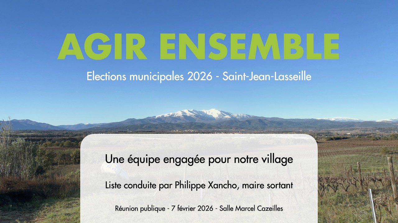 Agir Ensemble avec Philippe Xancho - Rediffusion de la réunion publique