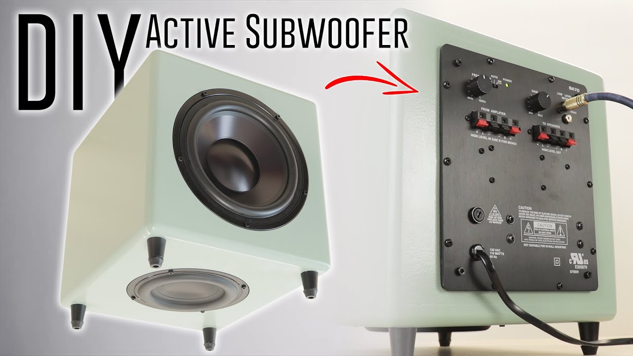 DIY Powered Subwoofer with Passive Radiator Build