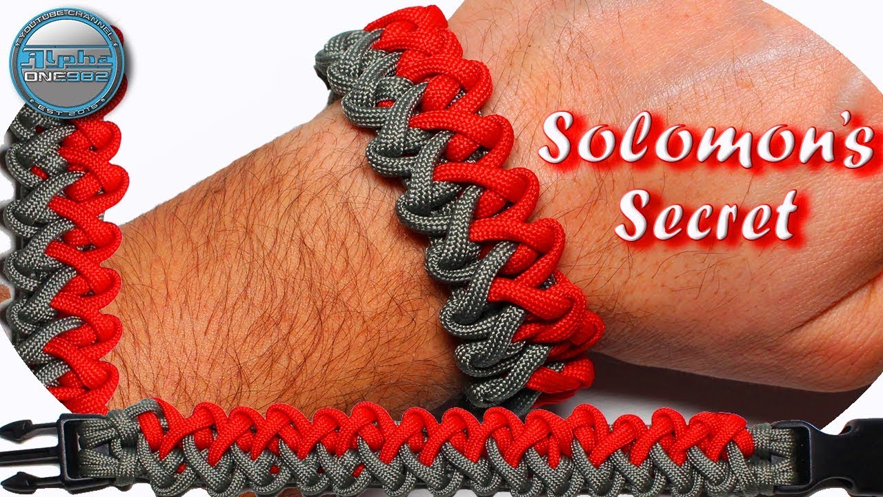 How to make Paracord Bracelet Solomon's Secret variation World of Paracord DIY tutorial