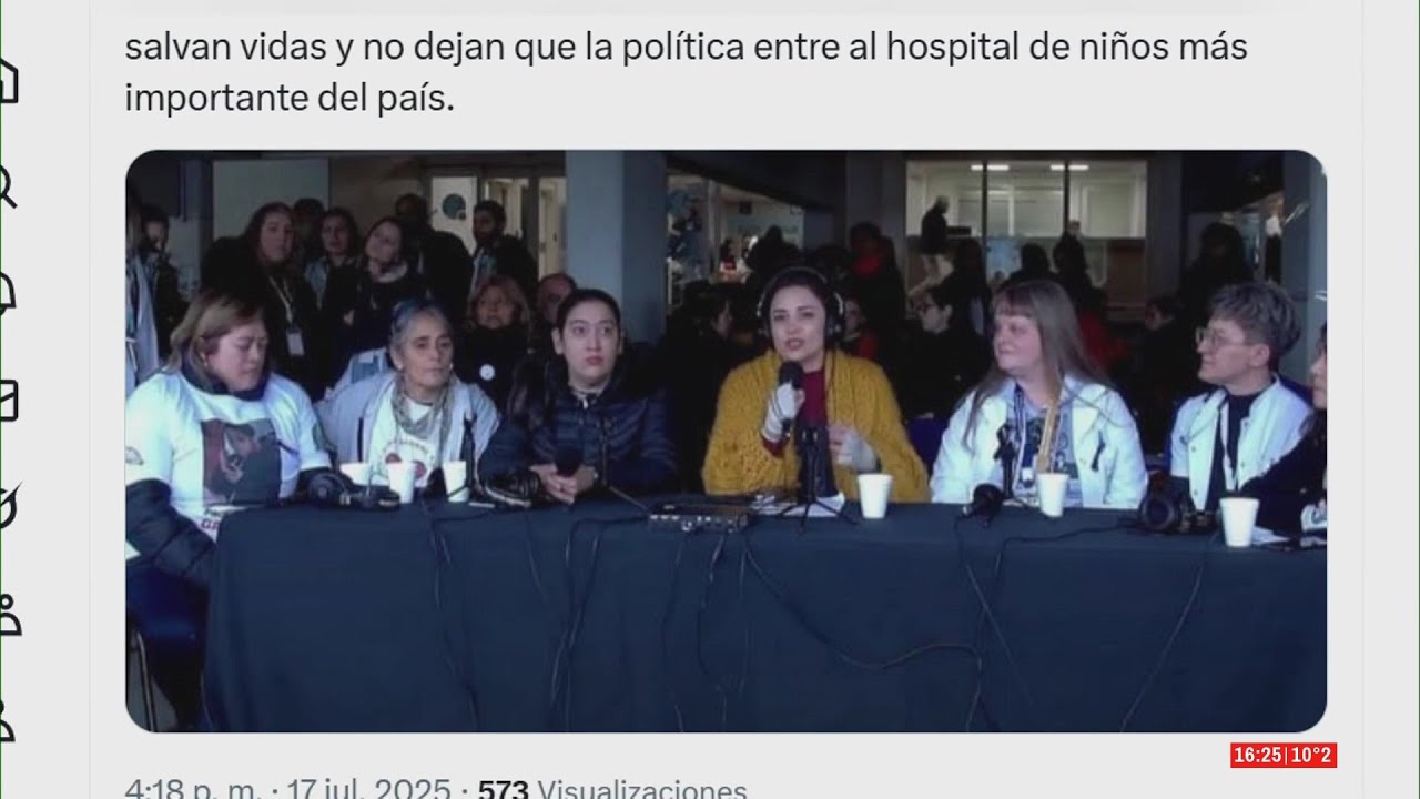 🔴GARRAHAN: JULIA MENGOLINI HIZO UNA RADIO EN VIVO MIENTRAS HACIAN UN TRANSPLANTE HEPÁTICO