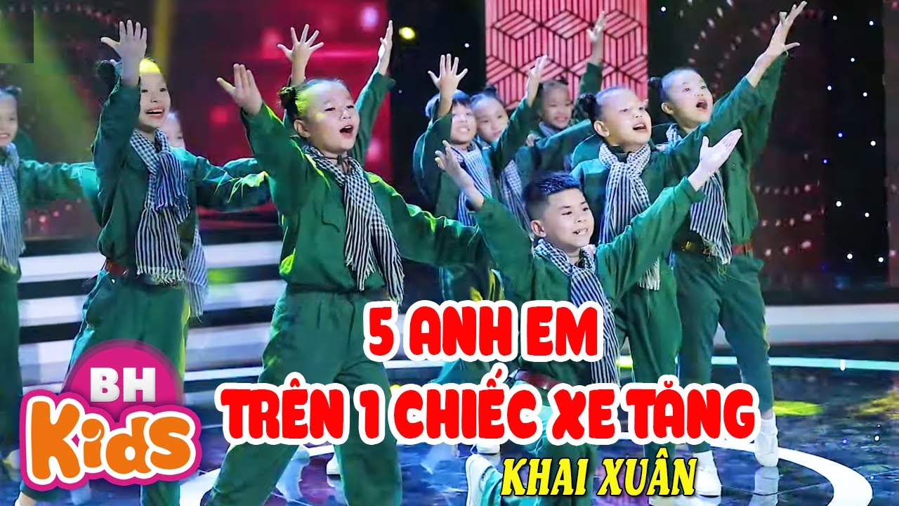 Năm Anh Em Trên Một Chiếc Xe Tăng Remix ♫ Khai Xuân và các bạn | Nhạc Thiếu Nhi Remix Cực Hay
