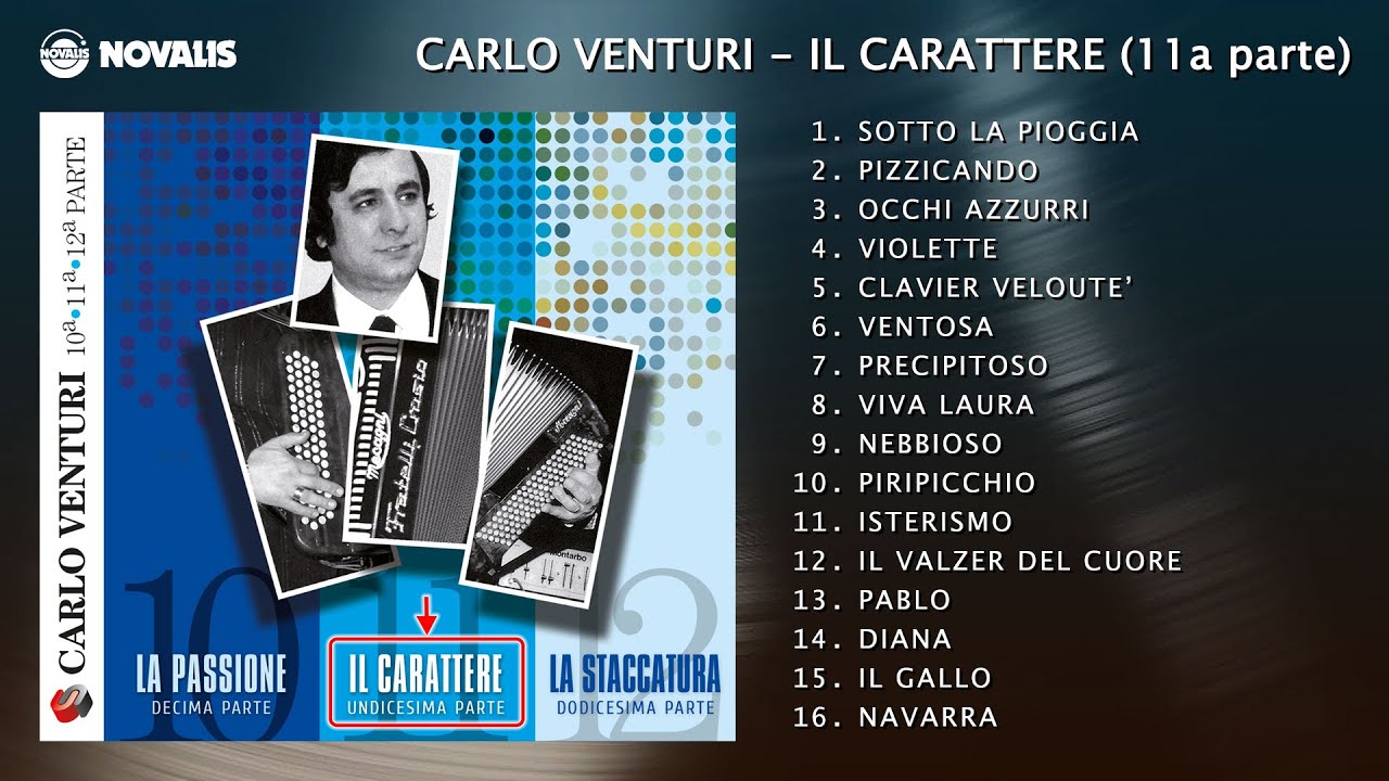 Carlo Venturi - Il carattere (11a parte) ALBUM COMPLETO - Audio ufficiale