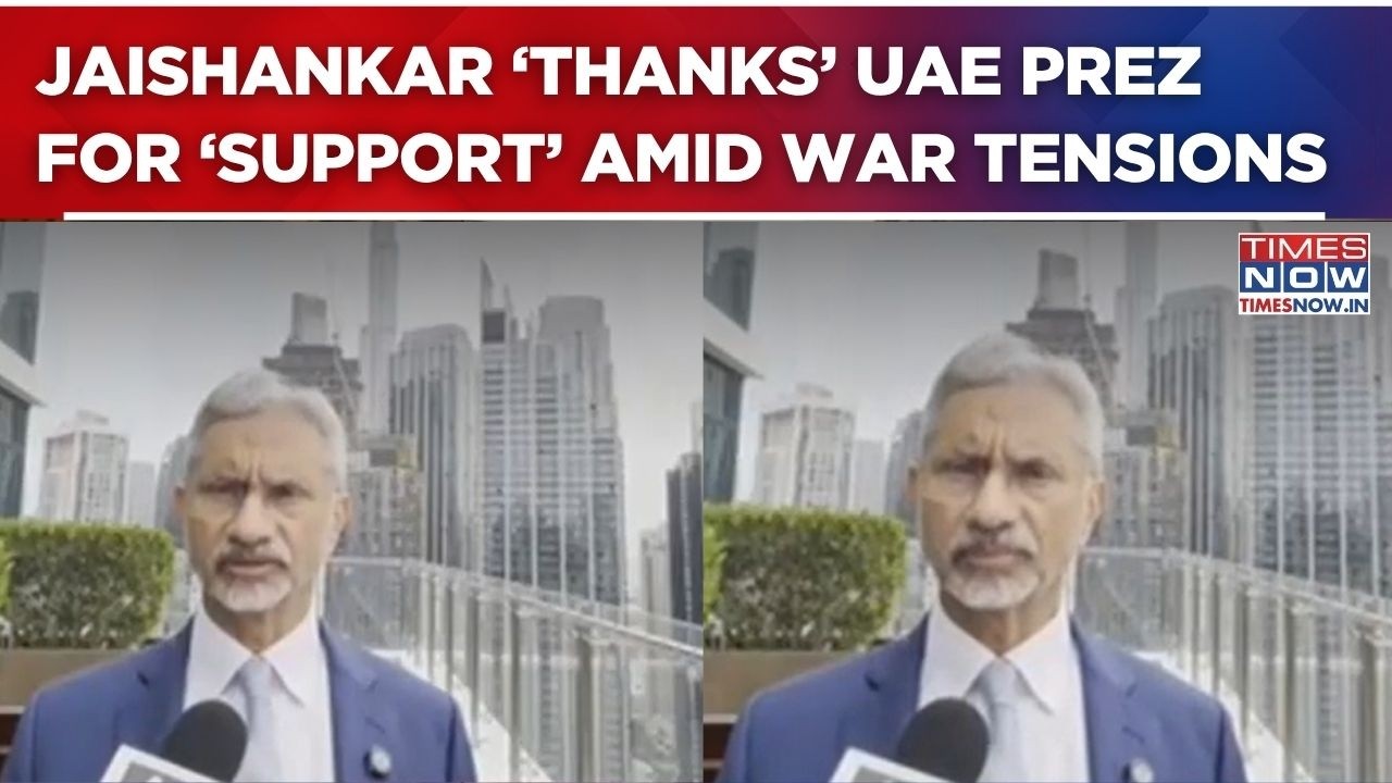 Jaishankar 'Thanks' UAE President For 'Supporting Indian Diaspora' Amid Middle East Tensions | WATCH