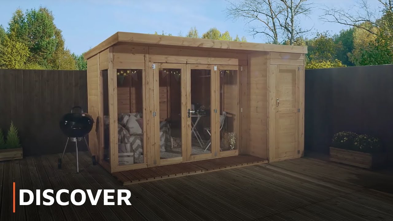 DISCOVER - Contemporary Combi Summerhouse with Side Shed Tour