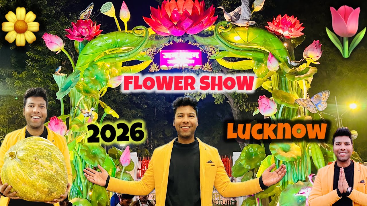 BIGGEST Flower Show of Lucknow 😍 | Jan Bhavan Full Tour 2026 | Must Visit 