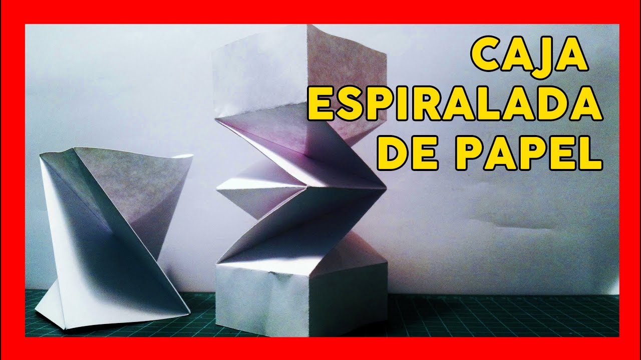 Caja espiralada de papel ▶️ Tutorial de Aronny Pivaral