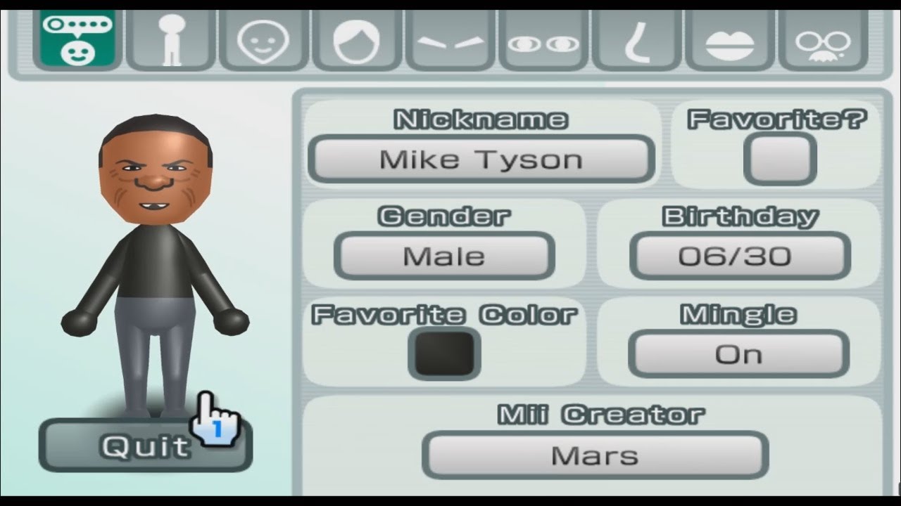 Mike Tyson - Mii 1460