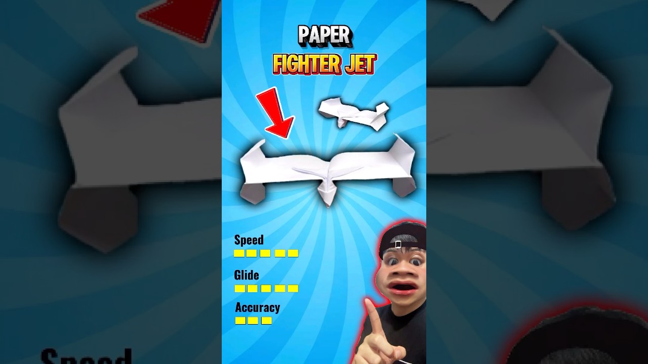 How to Make a New Fighter Jet Paper Plane. You&rsquo;ve Gotta Try This #shorts #origami