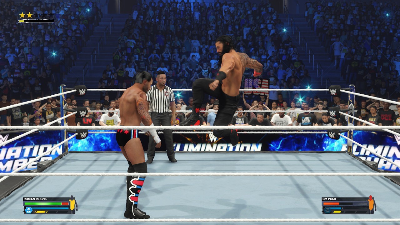 Roman Reigns vs CM Punk – World Heavyweight Championship Match | Elimination Chamber 2026 – WWE 2K24