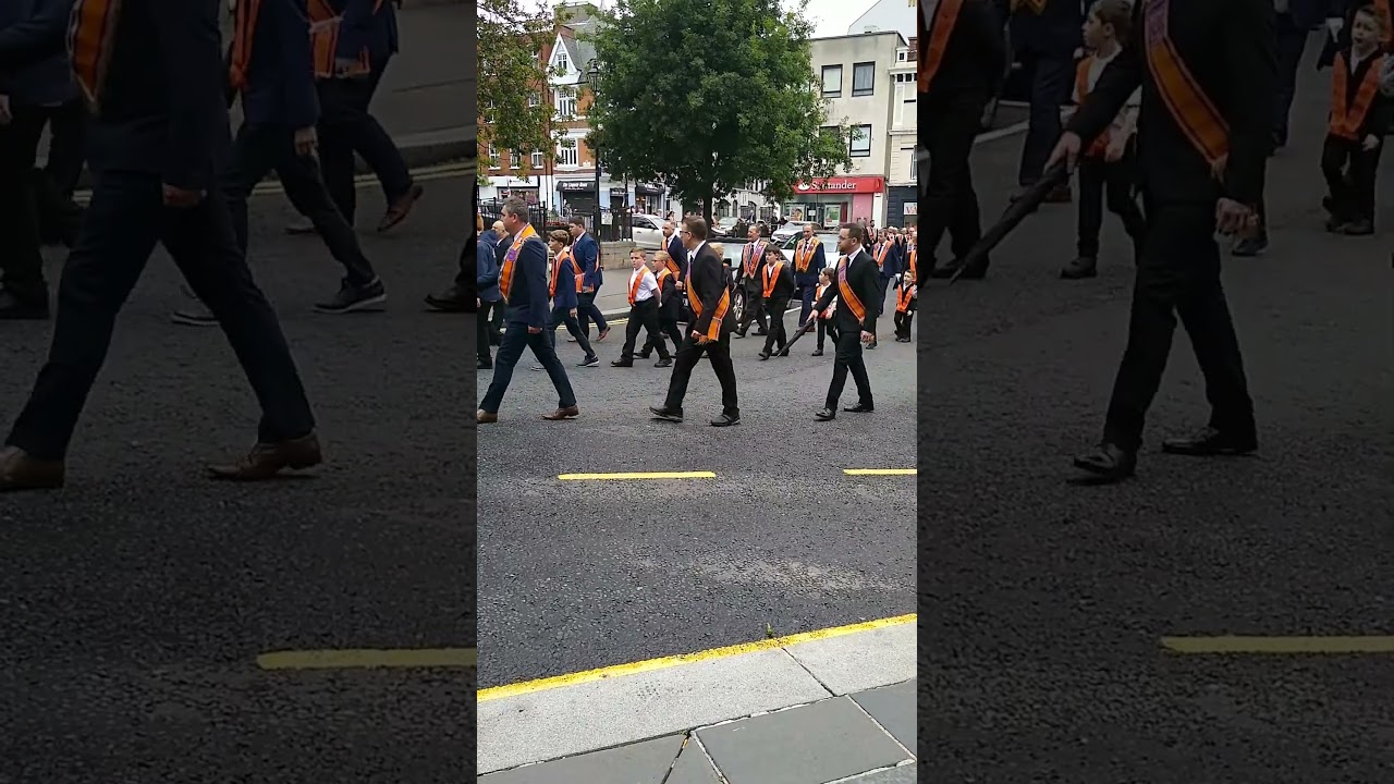 orange walk in Londonderry northern Ireland united Kingdom today 🇬🇧 #northernireland