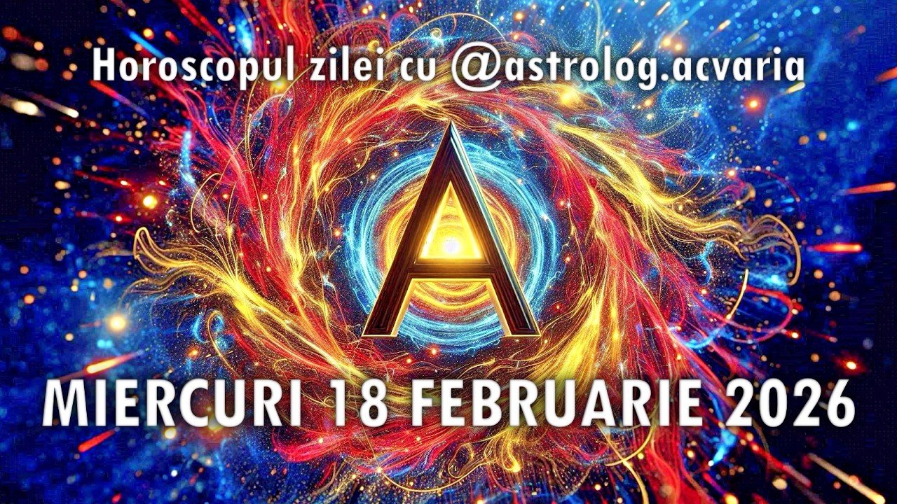 Ca pestele in ape calme + Editorial ACVARIA ♓MIERCURI 18 FEBRUARIE 2026 ☯ HOROSCOPUL ZILEI