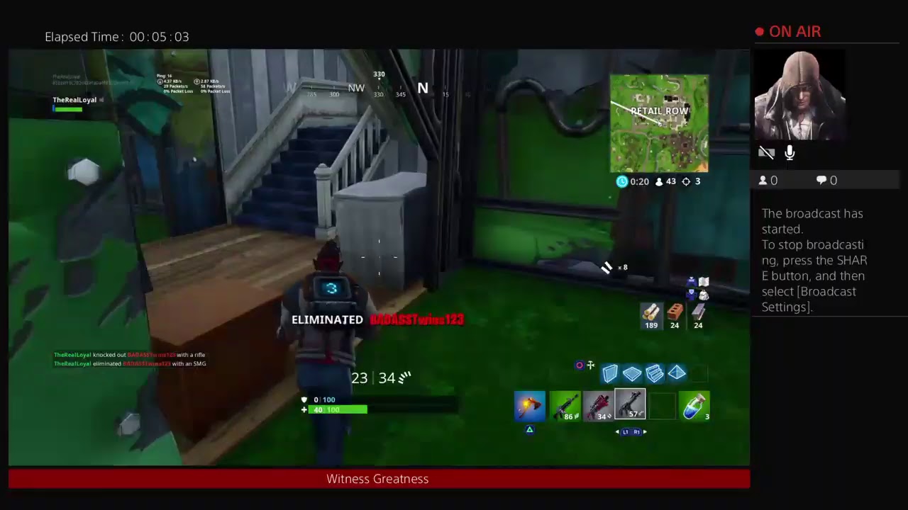Fortnite live  (Sub rotations) legendary dire skin stage two