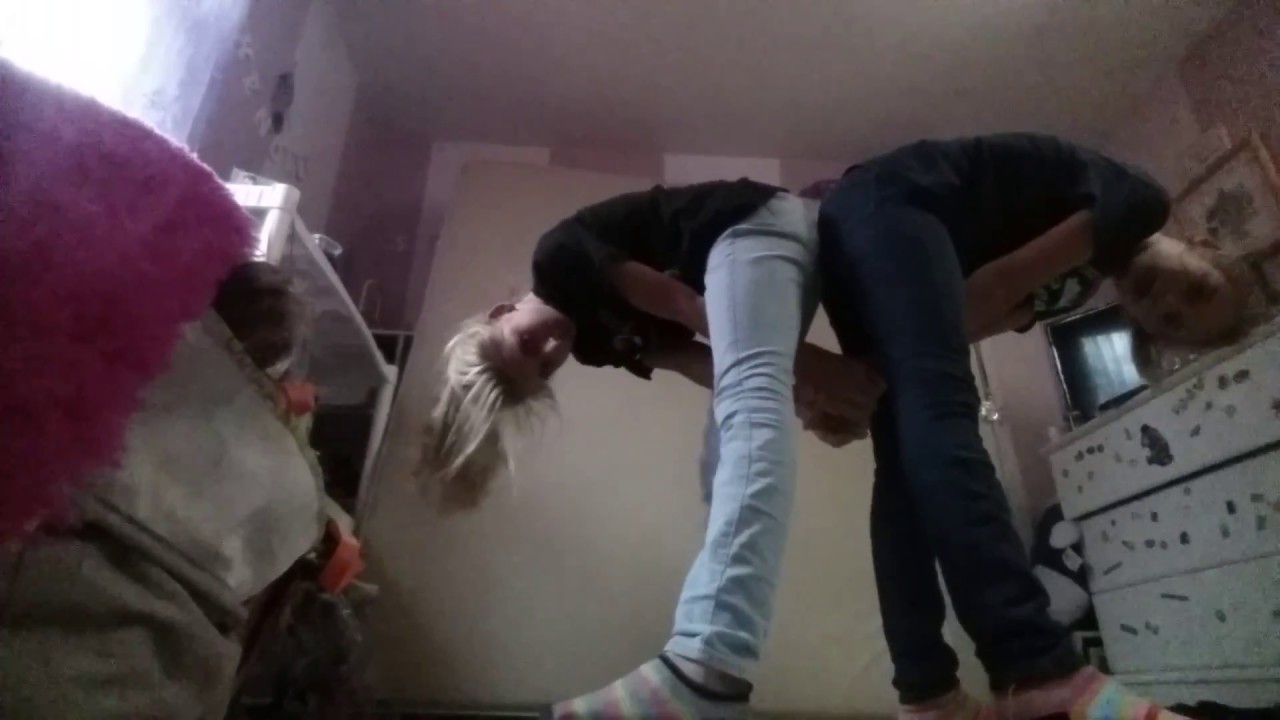 Yoga challenge with twin sister