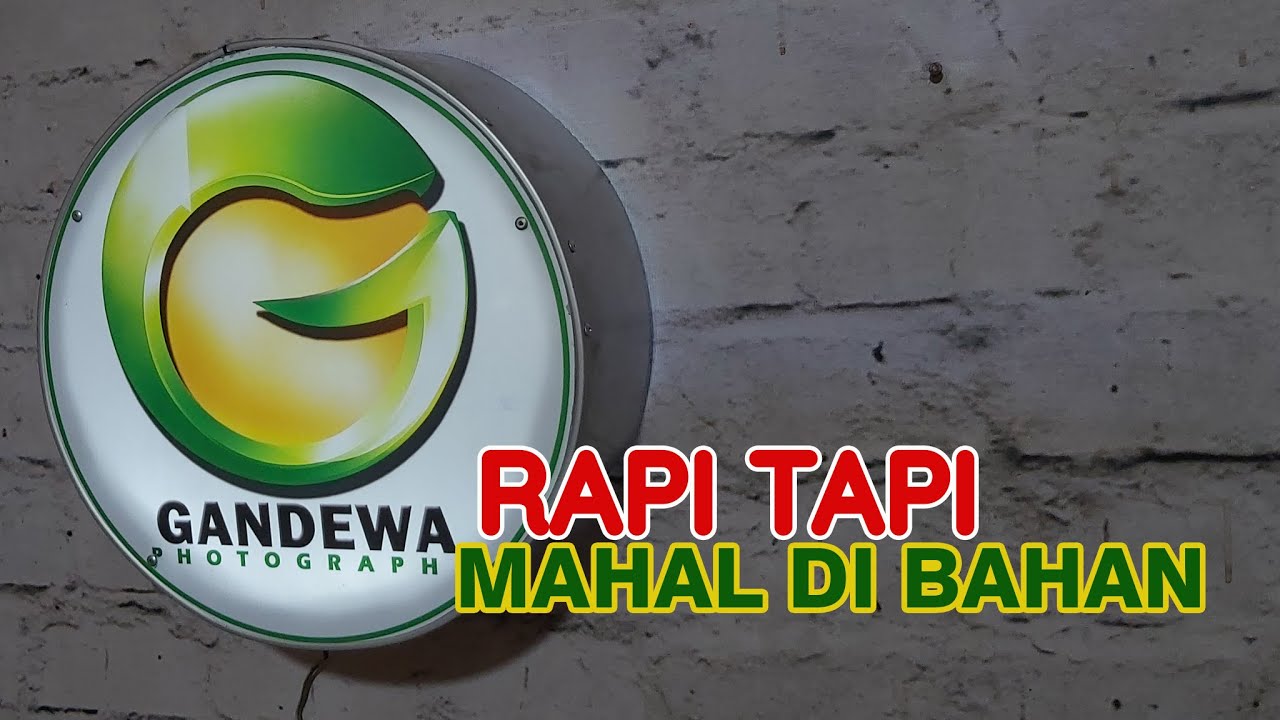 MEMBUAT NEON BOX BULAT RANGKA BAJA RINGAN