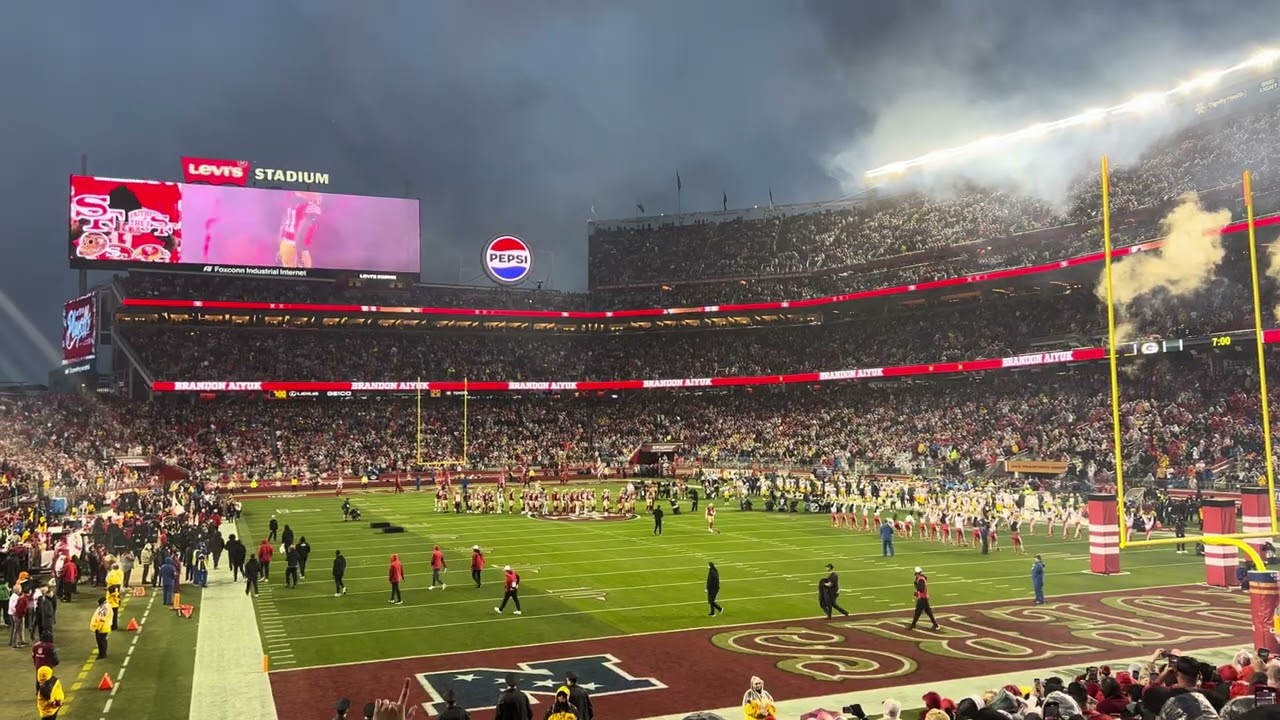 San Francisco 49ers vs. Green Bay Packers Introductions - NFC Divisional Playoffs