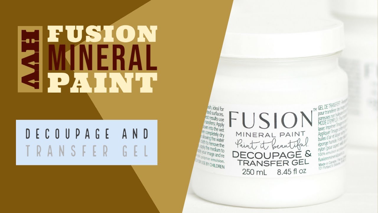 Fusion Mineral Paint's Decoupage and Transfer Gel