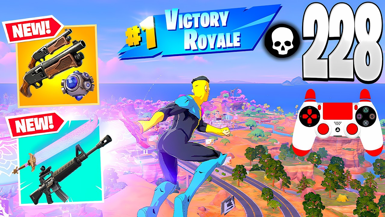 228 Elimination Solo vs Squads &ndash; Zero Build Full Gameplay Wins (Fortnite Chapter 7 Season 1)