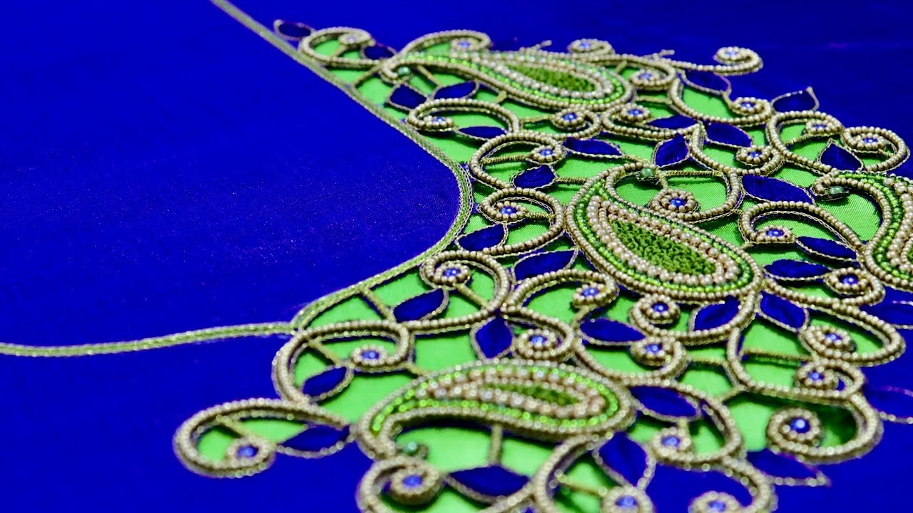 Designer cut work blouse
