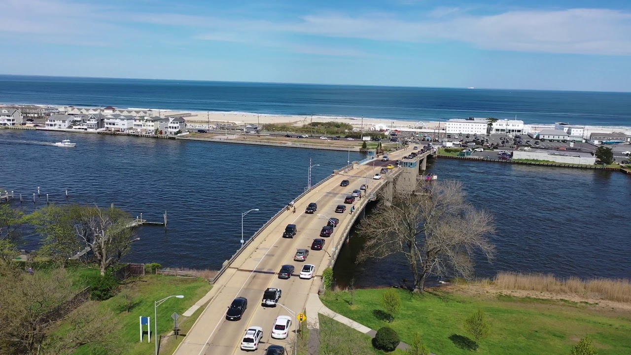 Drone Flight Over Sea Bright NJ
