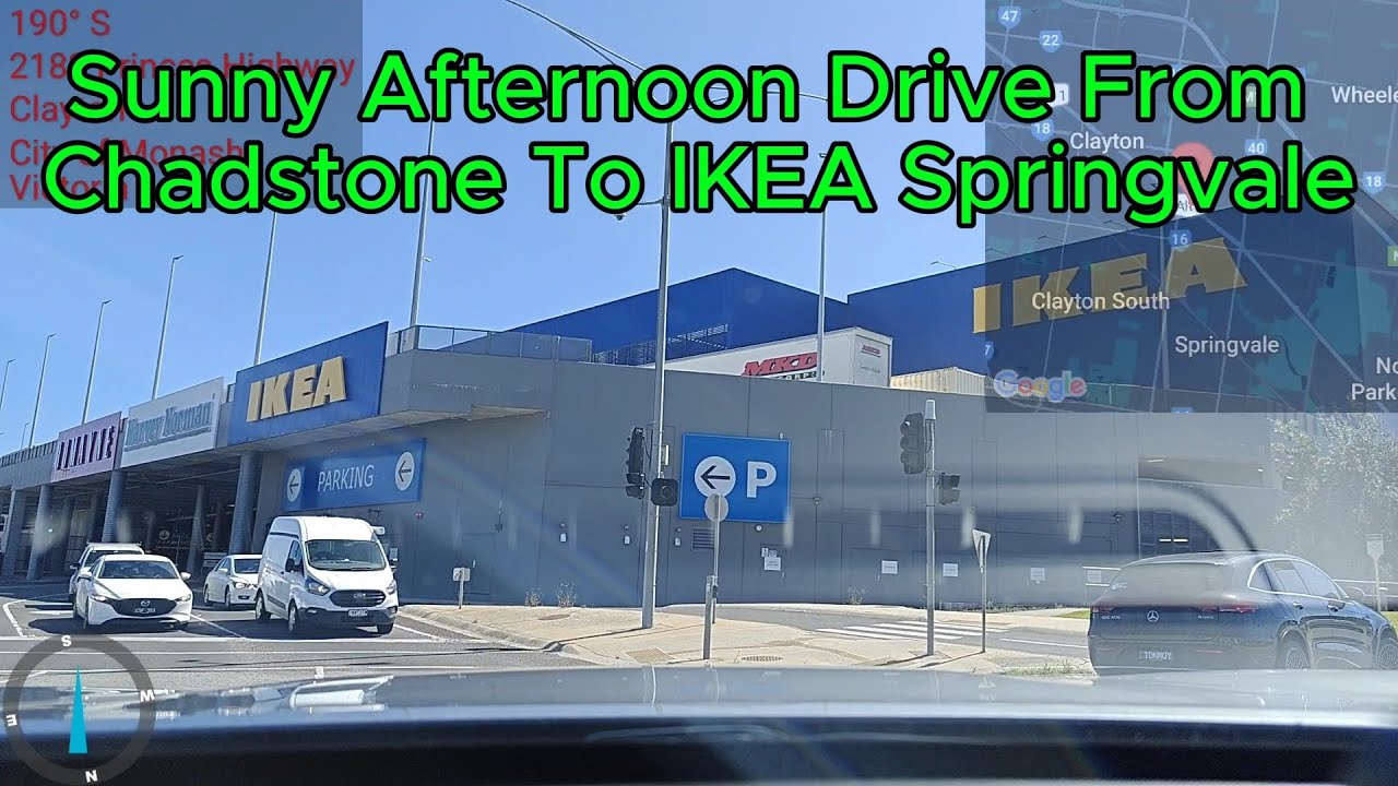 Drive - Chadstone to IKEA Springvale (via Monash Fwy, Blackburn & Wellington Rd) - Melbourne AU