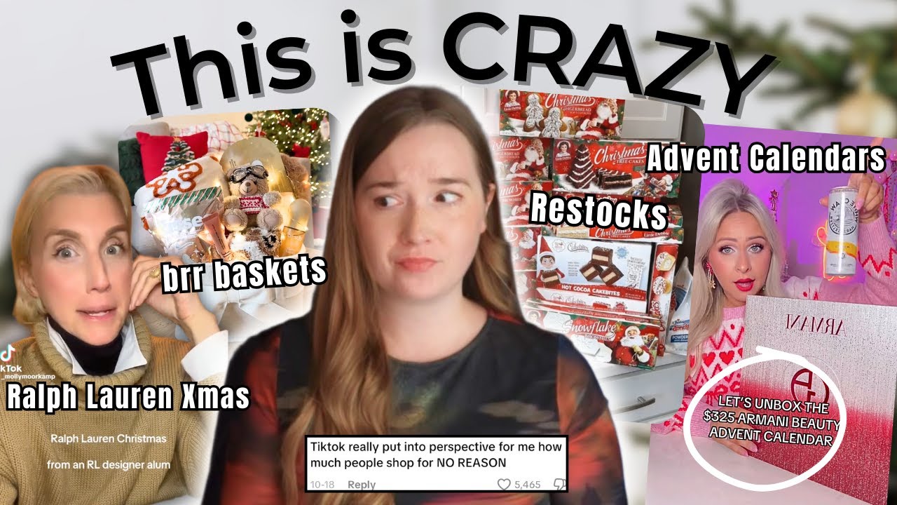 the MOST OUT OF TOUCH TikTok Christmas Trends (Brr Baskets, Ralph Lauren, Overconsumption)