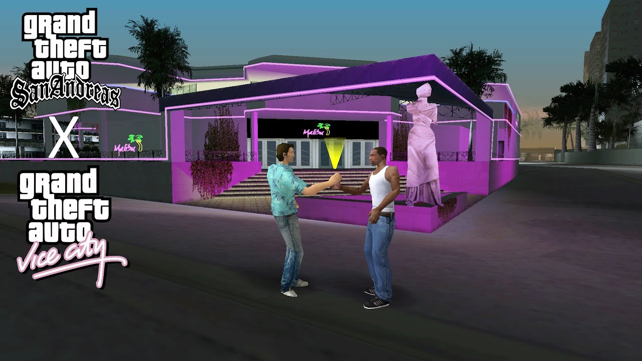 CJ Travels to Vice City & Meets Tommy Vercetti | GTA San Andreas x Vice City Crossover