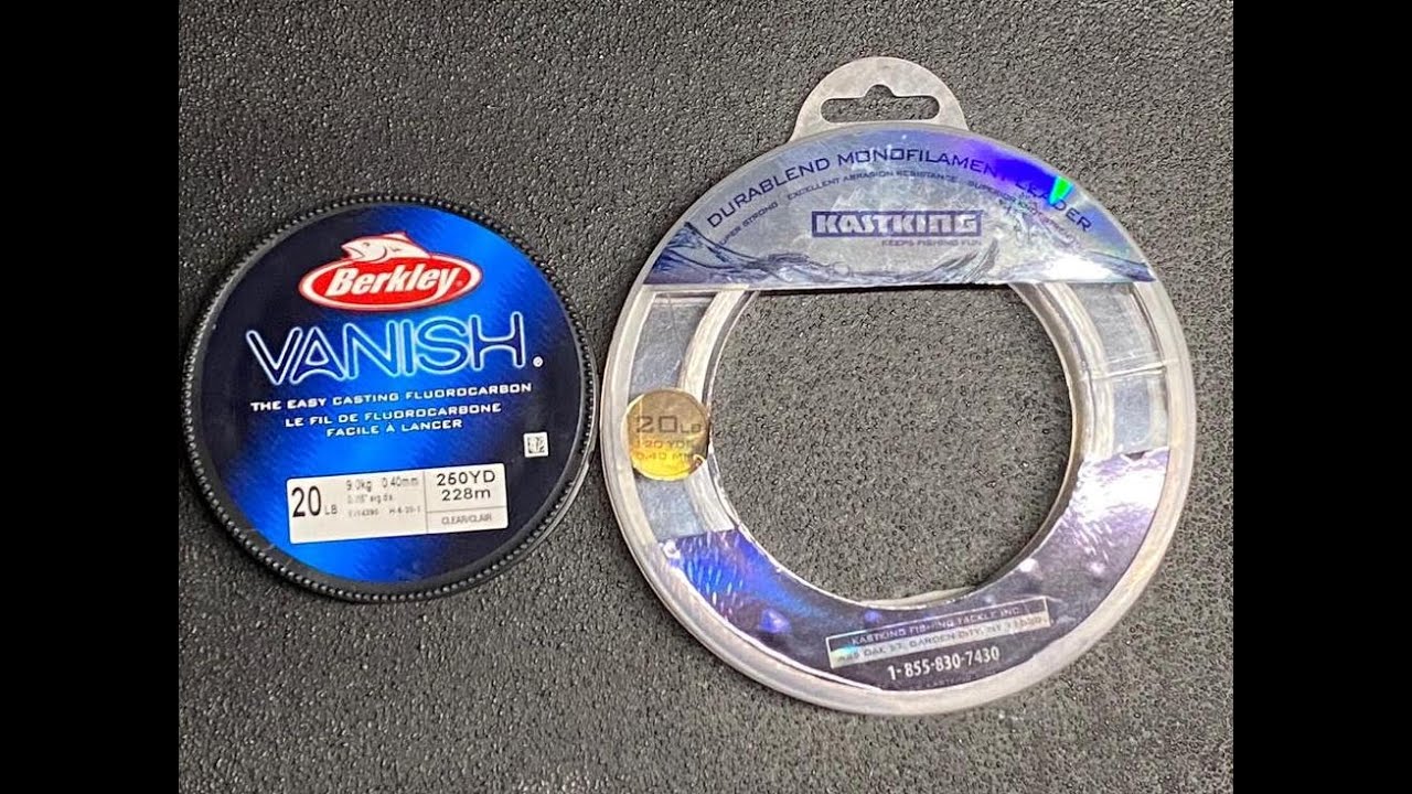 Berkley Vanish vs Kastking Durablend  (Underwater Abrasion Tests) + SUMMARY