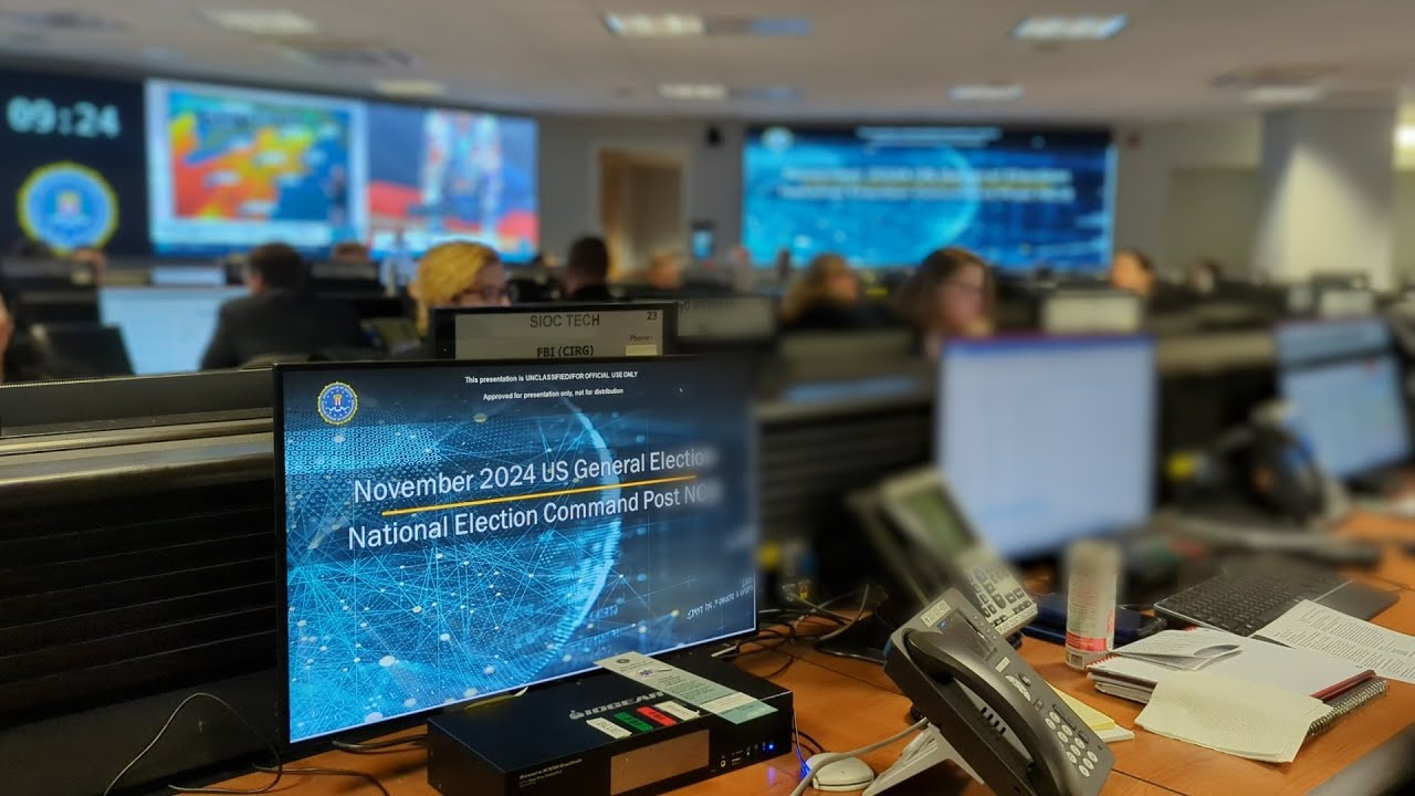 National Election Command Post at FBI Headquarters
