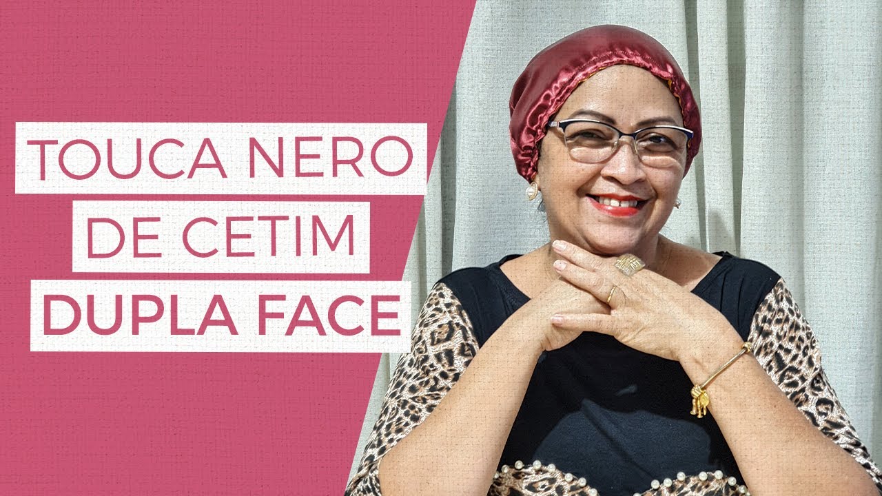 Touca Nero de cetim dupla face - Passo a passo