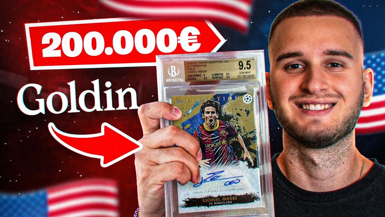 Ich VERKAUFE meine 200.000&euro; MESSI KARTE im gr&ouml;ssten AUKTIONS-HAUS der WELT🇺🇸🐐🔥🔥