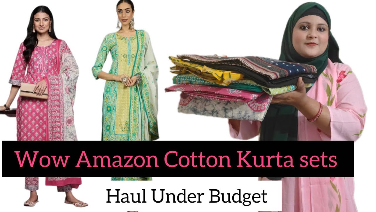 Wow ! Amazon Cotton Kurta Sets Haul | Under Budget 