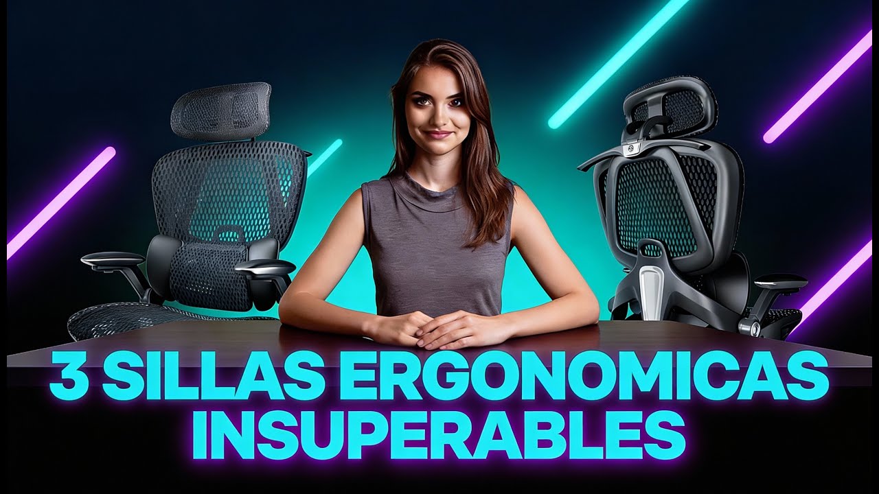 3 SILLAS ERGONOMICAS INSUPERABLES