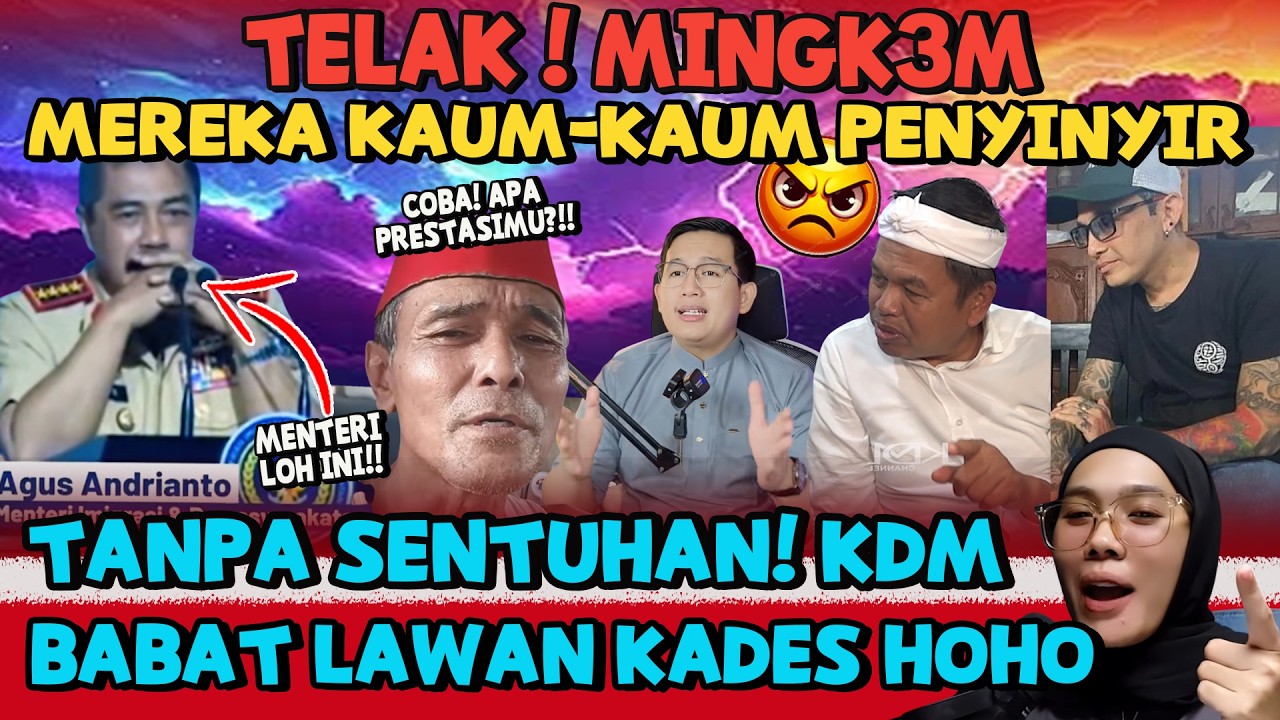 G1L4‼️TANPA SENTUHAN ! DEDI MULYADI BABAT HABIS SEMUANYAH-MENTERI YG SINDIR KADES HOHO KENA