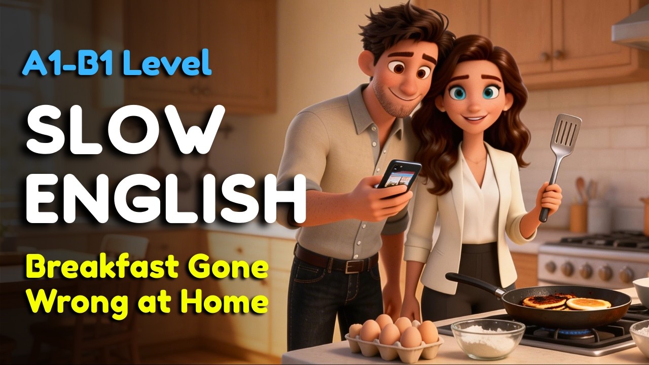 Breakfast Gone Wrong at Home | Easy English Listening for Beginners (A1–B1)
